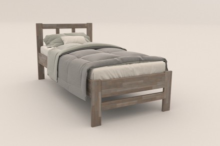 Singl drveni krevet Bety, izvođenje BO105 sivi granit, 120x200 cm 4 Da li volite miris drveta? Onda je ovaj masivni krevet savršen izbor za vas, jer je napravljen od najkvalitetnijeg drveta bukve i hrasta.