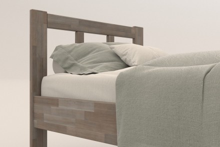 Singl drveni krevet Bety, izvođenje BO105 sivi granit, 120x200 cm 6 Da li volite miris drveta? Onda je ovaj masivni krevet savršen izbor za vas, jer je napravljen od najkvalitetnijeg drveta bukve i hrasta.