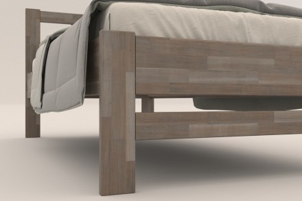 Singl drveni krevet Bety, izvođenje BO105 sivi granit, 120x200 cm 7 Da li volite miris drveta? Onda je ovaj masivni krevet savršen izbor za vas, jer je napravljen od najkvalitetnijeg drveta bukve i hrasta.