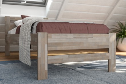 Singl drveni krevet Emily, izvođenje BO105 sivi granit, 90x200 cm 3 Krevet Emili je veoma popularan krevet za jednu osobu koji će se uklopiti i u dečiju i spavaću sobu. Savršen miris drveta stvara divnu atmosferu u prostoriji, koja će biti idealna za spavanje