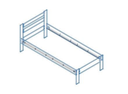 Krevet od punog bukve ili hrasta