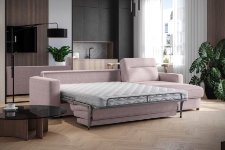 Lugano kauč na razvlačenje za svakodnevni san vanvremenskog dizajna, zadivljuje svojom jednostavnošću i
elegancijom.