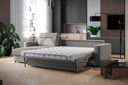 Lugano kauč na razvlačenje za svakodnevni san vanvremenskog dizajna, zadivljuje svojom jednostavnošću i
elegancijom.