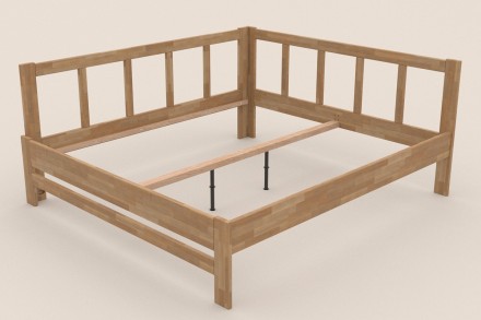Ugaoni drveni krevet Bety, levi ugao, izvođenje BK1, 180x200 cm 5 Da li volite miris drveta? Onda je ovaj masivni krevet savršen izbor za vas, jer je napravljen od najkvalitetnijeg drveta bukve i hrasta.