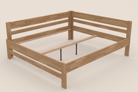 Ugaoni drveni krevet Wanda, levi ugao, izvođenje BK1, 160x200 cm 5 Da li birate krevet koji će vam trajati nekoliko decenija? Sa masivnim Wanda krevetom ćete postići svoj cilj.
