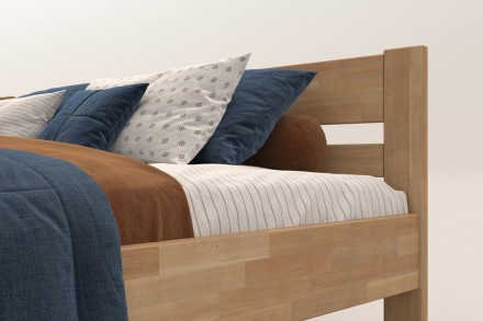 Ugaoni drveni krevet Wanda, levi ugao, izvođenje BK1, 160x200 cm 6 Da li birate krevet koji će vam trajati nekoliko decenija? Sa masivnim Wanda krevetom ćete postići svoj cilj.