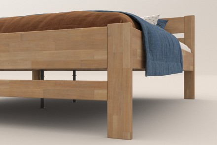 Ugaoni drveni krevet Wanda, levi ugao, izvođenje BK1, 160x200 cm 7 Da li birate krevet koji će vam trajati nekoliko decenija? Sa masivnim Wanda krevetom ćete postići svoj cilj.