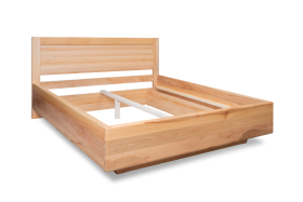 Krevet od punog drveta sa sofisticiranim dizajnom plutajućeg kreveta